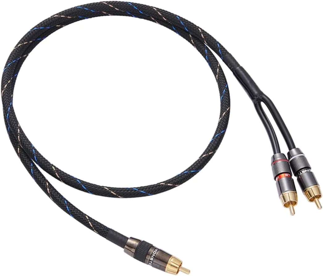 4) JORZOR Audiophile RCA to 2RCA Subwoofer Cable