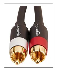 3. Amazon Basics RCA Audio Stereo Subwoofer Cable