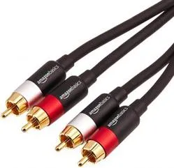 5. AmazonBasics RCA Audio Cable