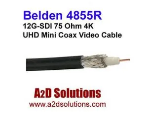 Belden 4855R 4K Ultra-High Definition Coax Cable for 12G-SDI