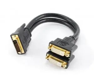 5. CablesOnline DVI-D Dual Link Splitter Cable