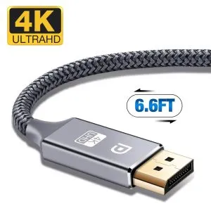 4. Capshi Nylon Braided 4K DP Cable