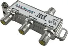 1. Extreme 3 Way Coax Cable Splitter