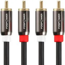 4. FosPower 2 RCA M/M Stereo Audio Cable
