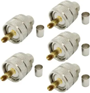 5. Riotaxy UHF PL-259 Coax Connector (Pack of 5)