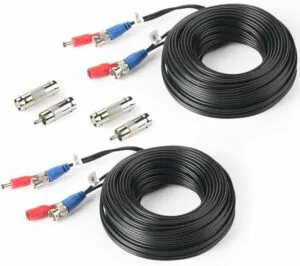 2. SHD 33 feet BNC Video Power Cable – 2 Pack
