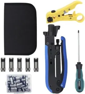 7. Shahe Coax Cable Compression Tool Kit
