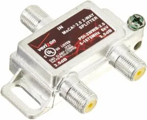 1. Verizon FiOS 2-Way MoCA Splitter